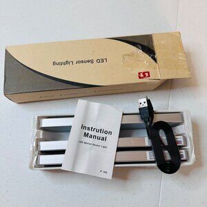 3 pack LED Motion Sensor Lights USB Rechargeable Pure White Wireless LED Lights